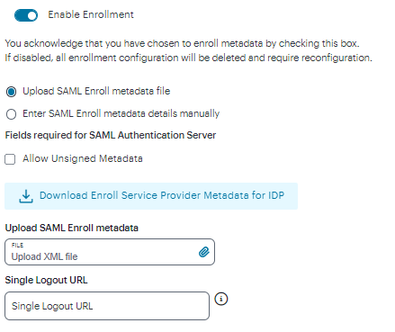 Enable Enrollment