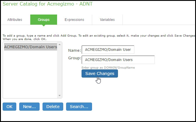 Save Active Directory Groups